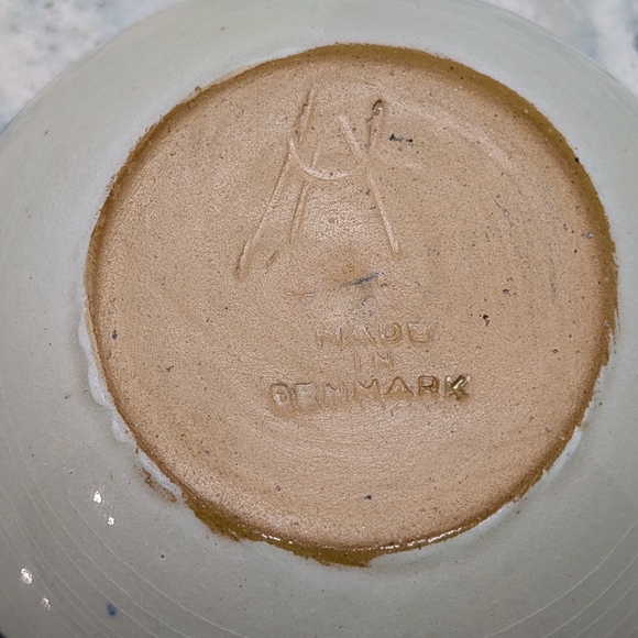 Handcrafted Blue and Green Ceramic Bowl - Picture 2 of 2